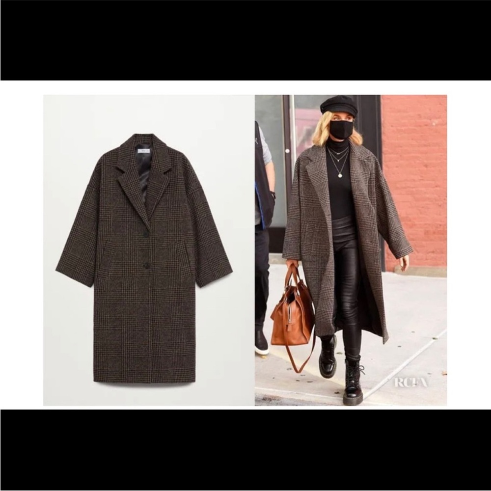 NWOT Mango Oversized Wool Jacket